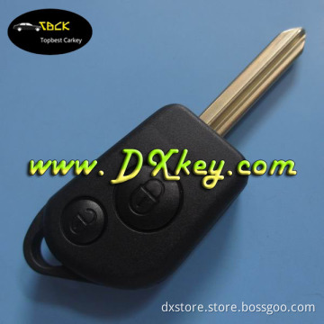 Best price x type key fob for Citroen Elysee remote control key shell 2 button